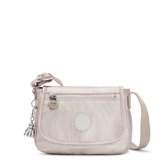 Kipling Sabian Metallic Crossbody Mini Väska Beige | SE 1867EB